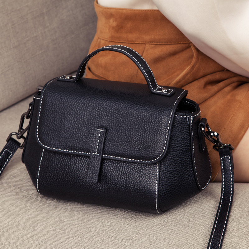 Women's Bags 2026 New Model Middle-Aged Mother's Bag Genuine Leather Women's Shoulder Crossbody Large Capacity Handbag Commuter Small Bag