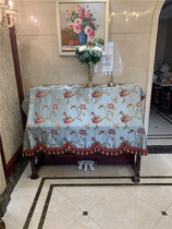 Qin Jiayi new European style fabric high-grade embroidered side piano cover full half cover dust cover cover cloth cover