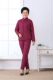 New middle-aged and elderly down cotton women's suit large size thickened cotton-padded trousers warm liner parents cotton-padded winter clothes