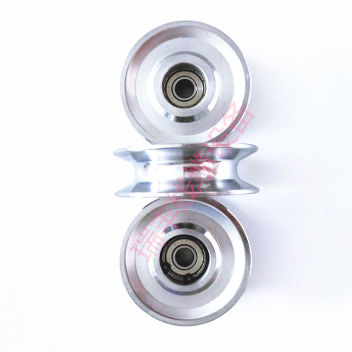 1006 chrome-plated steel guide wheel 60mm wire-through wire guide wheel pulley wire textile tension gun lay-off rack plated