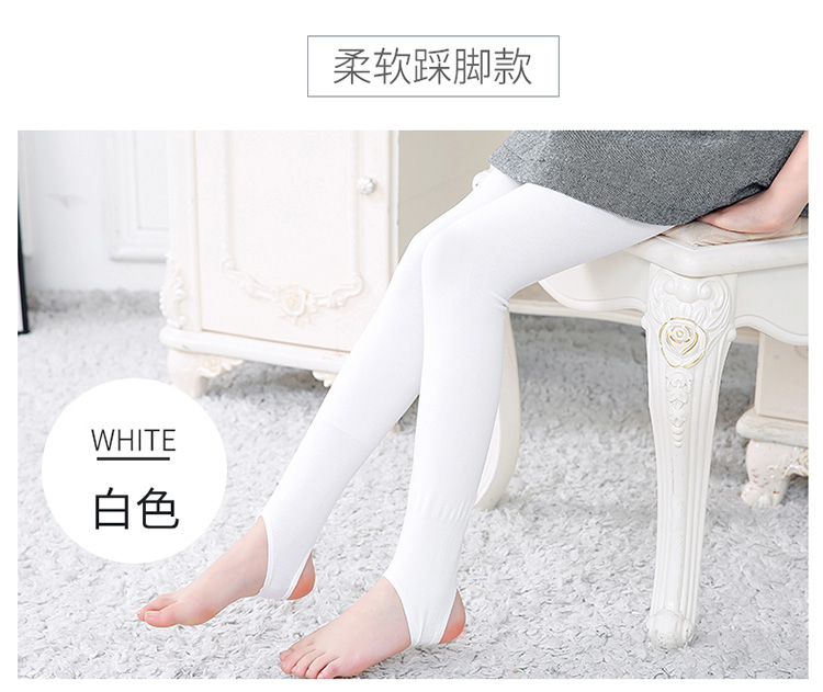 Cô gái quần legging dày mùa xuân và mùa thu trẻ em vớ trắng quần bé nhảy vớ cotton thậm chí vớ chân tất cho bé