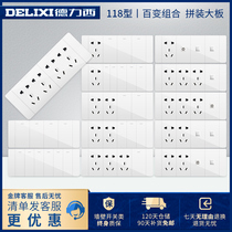 Dri West 118 Type Switch Socket 12 twelve Holes Four Panels 20 twenty Holes Concealed Power Socket Porous