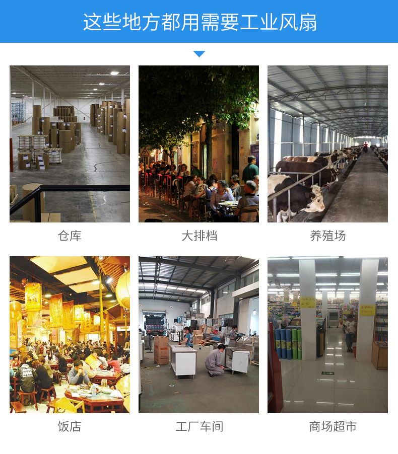 Quạt công nghiệp Galeni mạnh mẽ tầng cao gió lớn thương mại quạt nhà máy hội thảo quạt điện - Quạt điện giá quạt hơi nước sunhouse