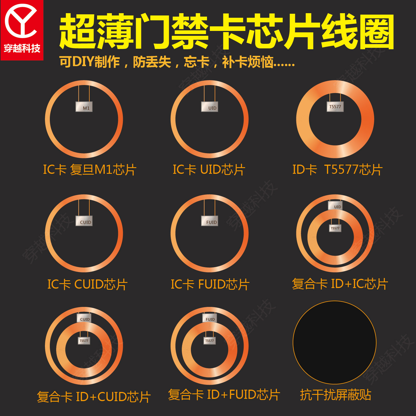 Ultra Thin Cell Phone Access Control Chip Card Icid Community Property Elevator Attendance Fingerprint Lock Rental House Buckle DIY Retrofit