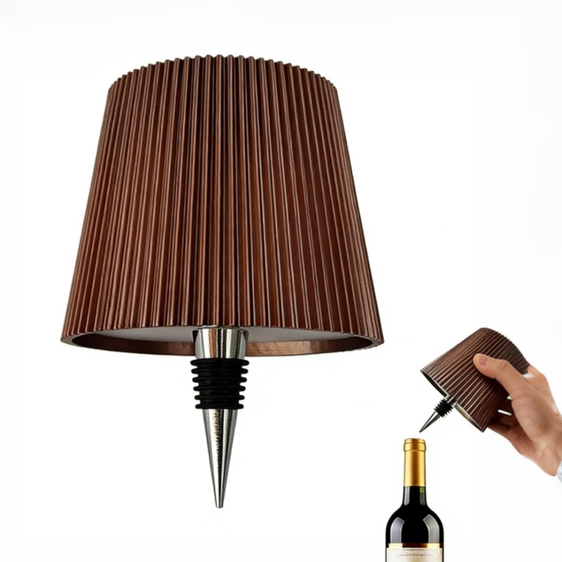 Amazon Cross-Border Manufacturer Rechargeable Ambient Table Lamp Plug-In Wine Bottle Lamp Rgb Three-Color Cross-Border Touch Ambient Light