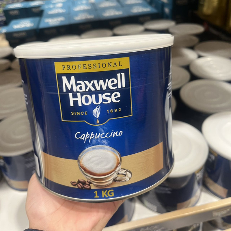 27-Year-Old In-Stock British Maxwell Cappuccino Coffee, 1.0kg Packs