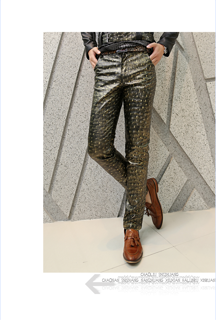 Pantalon cuir homme pour jeunesse pour automne - Ref 1494908 Image 12