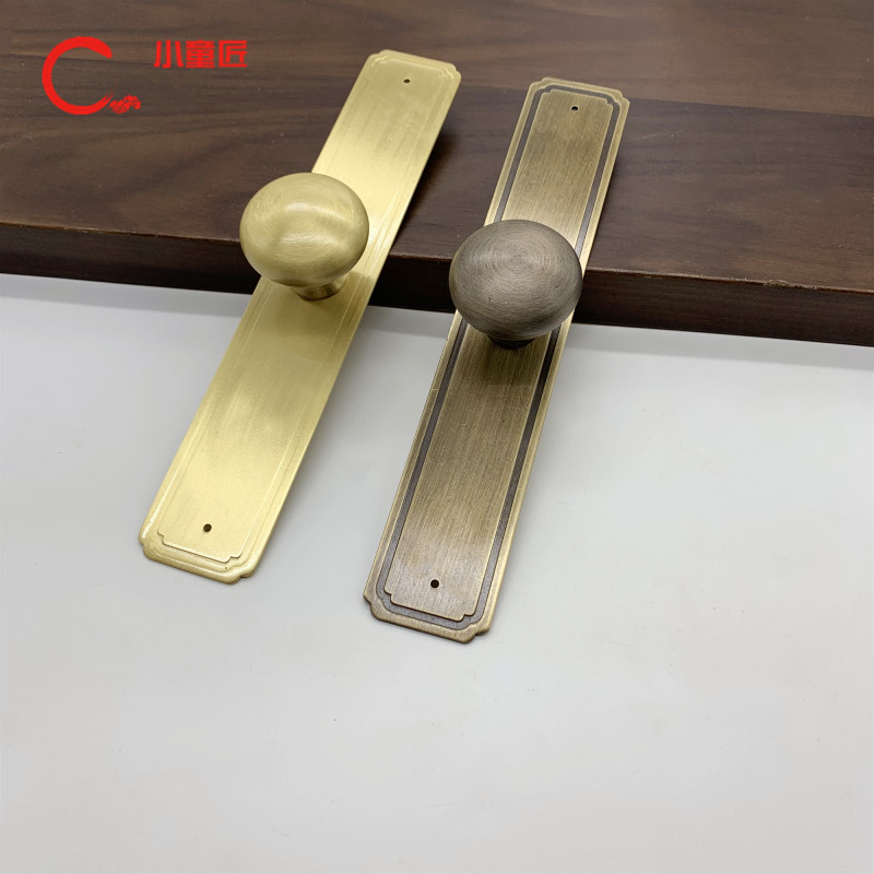 Brass Nordic American solid copper handle oak Chinese drawer wardrobe door handle overall cabinet handle