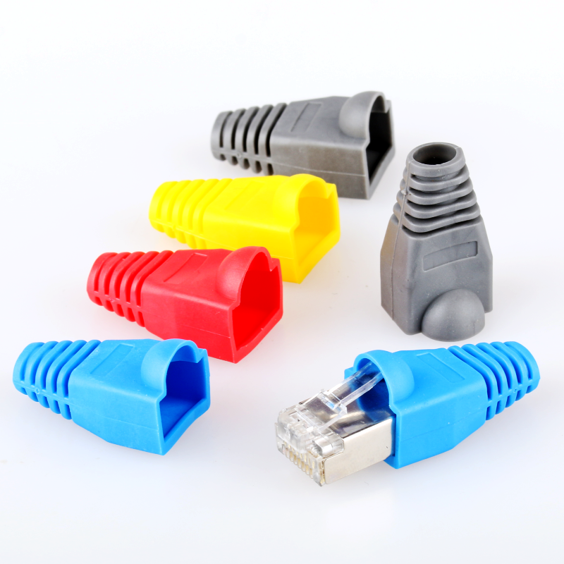 Ultra five 67 Class RJ45 Internet Crystal Head 100 Internet Line Protection Gum Cover Sub Universal Room Outdoor Shield 6 5