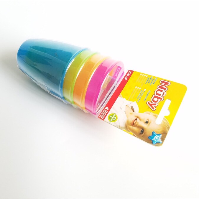 Small number of baby Drinking cups Children's drinks Rainbow Cup 4 clothes without BPA 18m 
