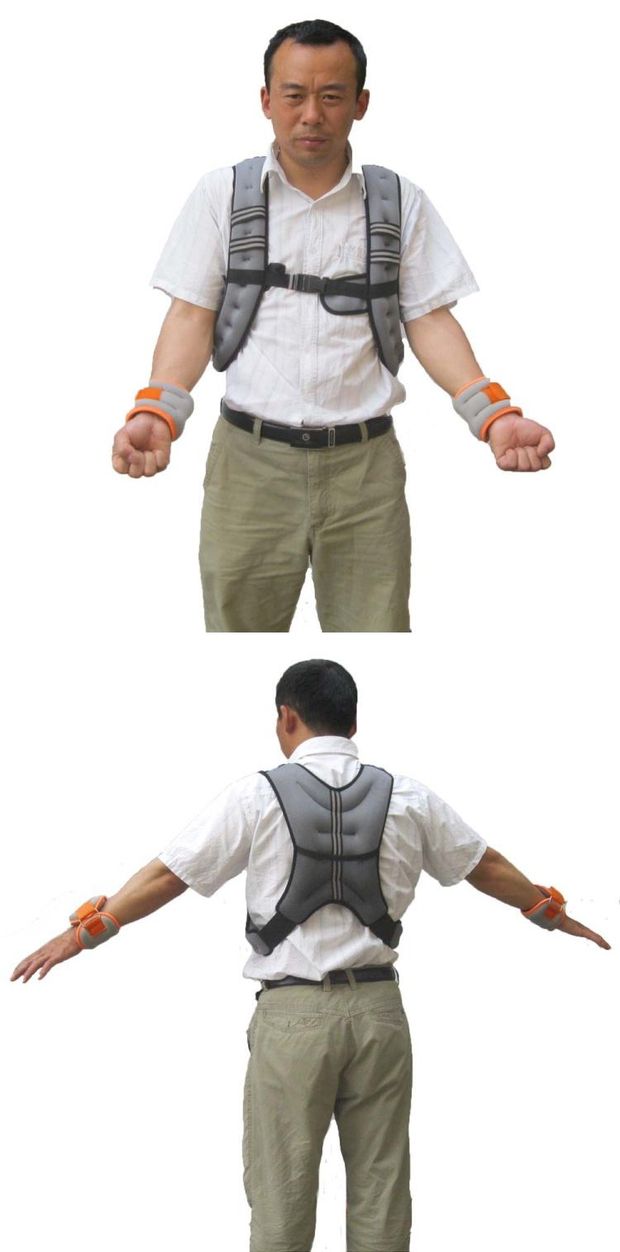 Áo vest có trọng lượng 8Kg kg Tăng nặng túi cát vô hình Quần áo cát đêm chạy thiết bị thể dục - Taekwondo / Võ thuật / Chiến đấu găng tay đấm bốc trẻ em