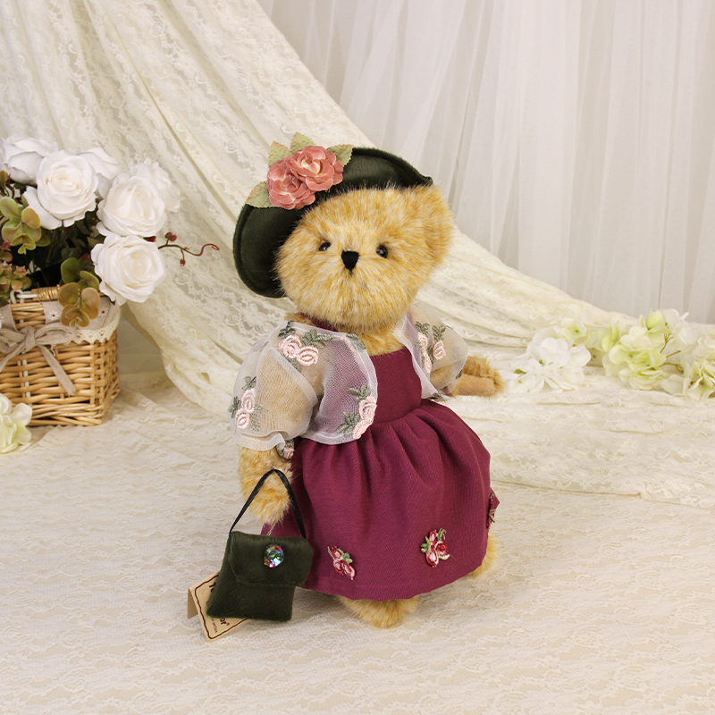 Teddymanor Little Lady Teddy Bear Five-Joint Plush Toy Handmade Doll Gift Teddymanor Little Lady Teddy Bear Five-Joint Plush Toy Handmade Doll Gift