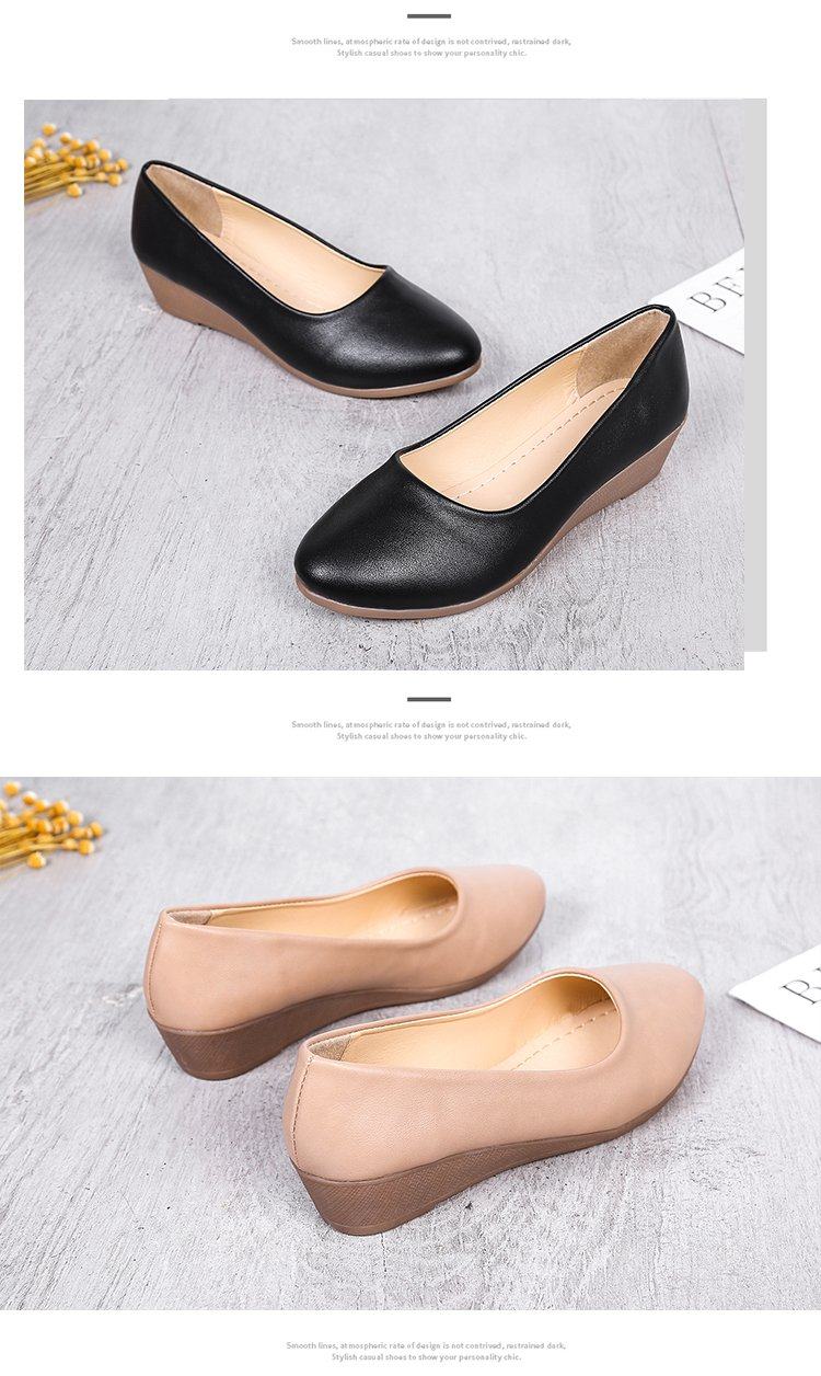 Women black business wedge shoes Lazada PH