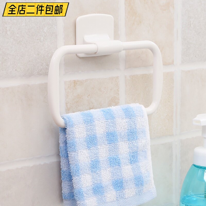 Japan KM Kitchen Rag Towel Containing layer Shelf Adhesive Wool towel rack Convenience Rack Bathroom Wall Type rack