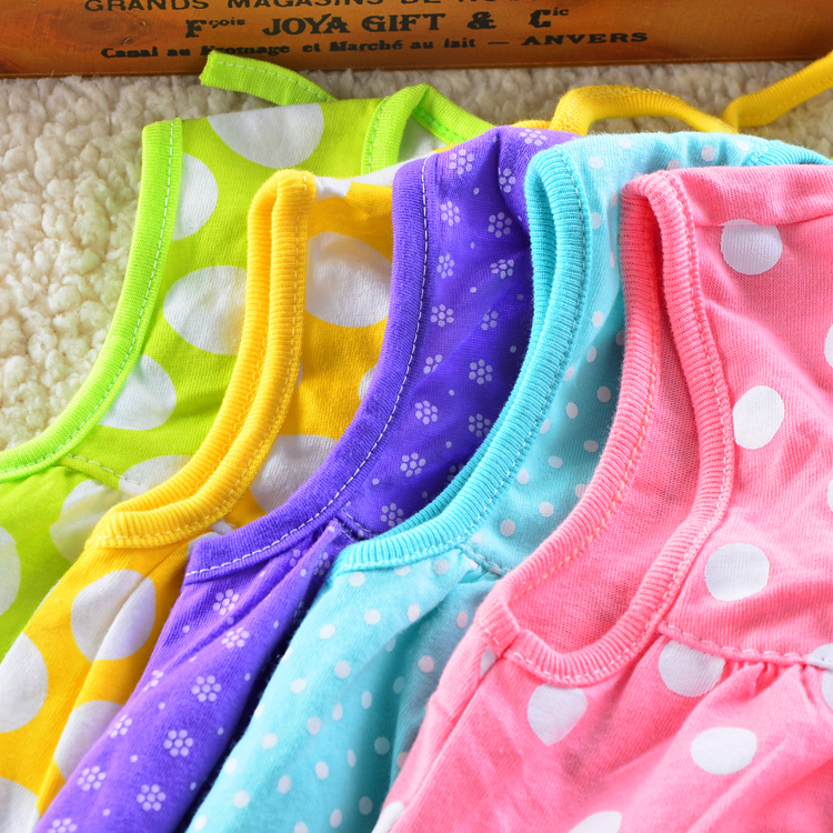 Mùa hè 2 bé 5 đầm mỏng 6 nữ bé 3 bông treo váy 9a vest váy 8 tháng 1 tuổi