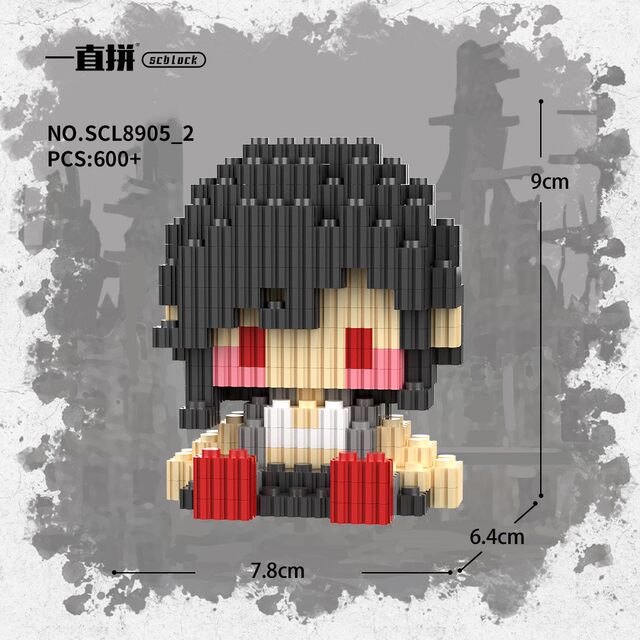 Final Fantasy game peripheral Claudette Tifa Sephiroth building block model assembled small particle series toys