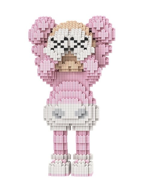 Small Particle Series Building Blocks Trendy Brand Kaws Mini Figures Sesame Street High-Difficulty Educational Toy Model for Boys and Girls