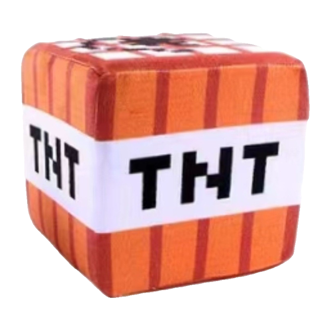 Minecraft Block Plush Pillow Mc Game Merchandise Block Chest Creeper Tnt Enderman Plush Toy