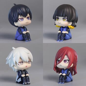 Blue Prison Figures Anime Merchandise Isagi Yoichi, Bachira Meguru, Nagi Seishiro, Chigiri Hyoma Model Desktop Ornaments
