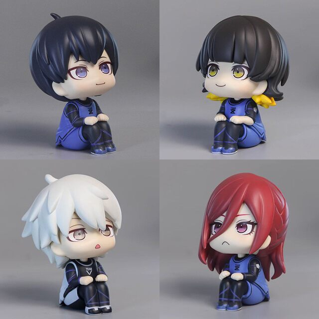 Blue Prison Anime Figures and Merchandise: Isagi Yoichi, Bachira Meguru, Nagi Seishiro, Chigiri Hyoma Model Desktop Ornaments