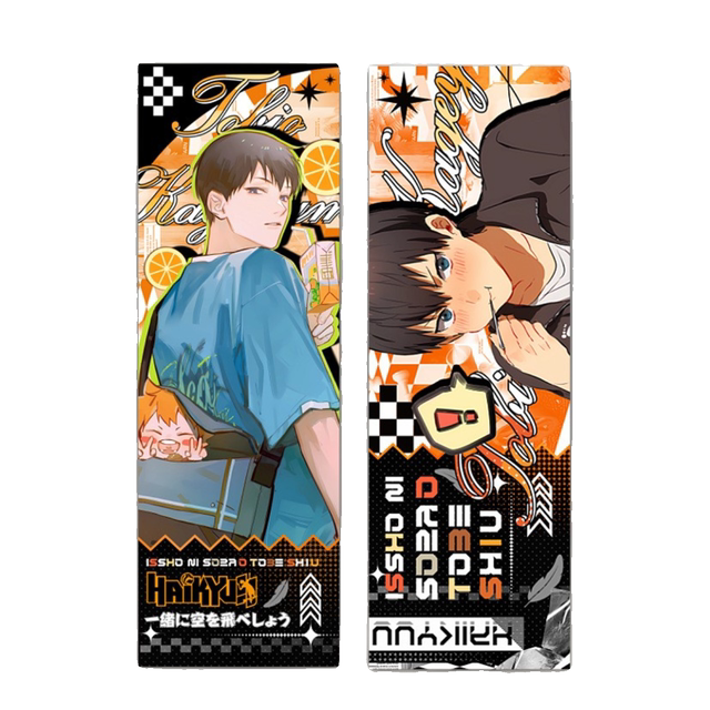Haikyuu!! Anime Character Merchandise: Flow Sand Ticket, Nishiguchi Yuki, Kageyama Tobio, Tsukishima Kiyoshi, Laser Ticket Collection Card