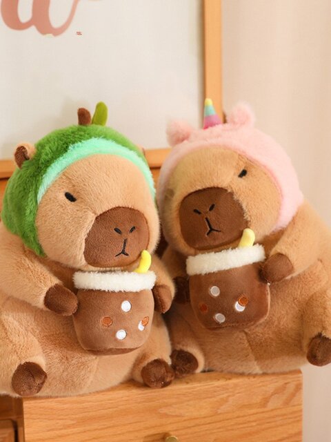 Cute Cartoon Capybara Doll Capibala Doll Stuffed Toy Otter Doll Children's Birthday Gift Pendant