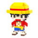 Small Particle Building Blocks Educational Adult Toys Luffy Chopper Nami Zoro One Piece Peripheral Model Ornaments