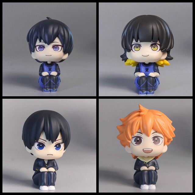 Two-Dimensional Volleyball Anime Peripheral Q-Version Figure Hinata Shoyo Kageyama Tobio Case Model Small Ornament