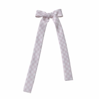 Розовая брошь с бантиком