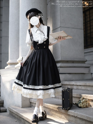 胡桃木 JK【Hathaway】оригинальное легкое платье-жилет в британском стиле ретро в стиле преппи Богатая леди чувствует лето