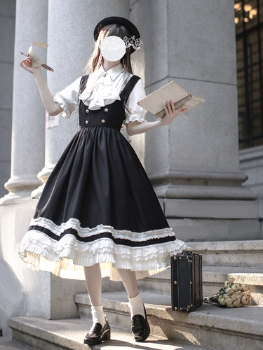 胡桃木 JK【Hathaway】оригинальное легкое платье-жилет в британском стиле ретро в стиле преппи Богатая леди чувствует лето