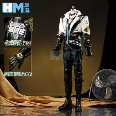 The male cosplay game costume of the SRE team knights in the manga "Identity V" is fully embroidered with pockets