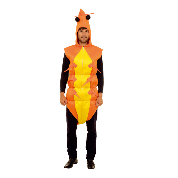 Pipi Shrimp Cosplay Adult Role-Playing Props Clothing Funny and Quirky Halloween Stage Performance Costume Pipi Shrimp Cosplay Adult Role-Playing Props Clothing Funny and Quirky Halloween Stage Performance Costume