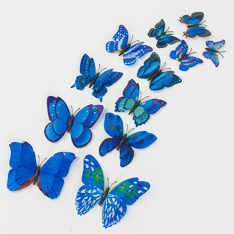 3D Stereopsis Wall Sticker Simulation Butterfly Room Decoration Living Room Bedroom Background Wall Kindergarten Wall Decoration Sticker