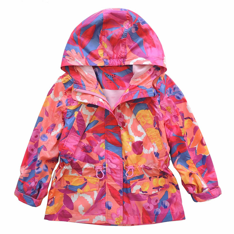New European and American children's clothing Spring Spring and Autumn girls coat camouflage printing thin windbreaker girl's suit
