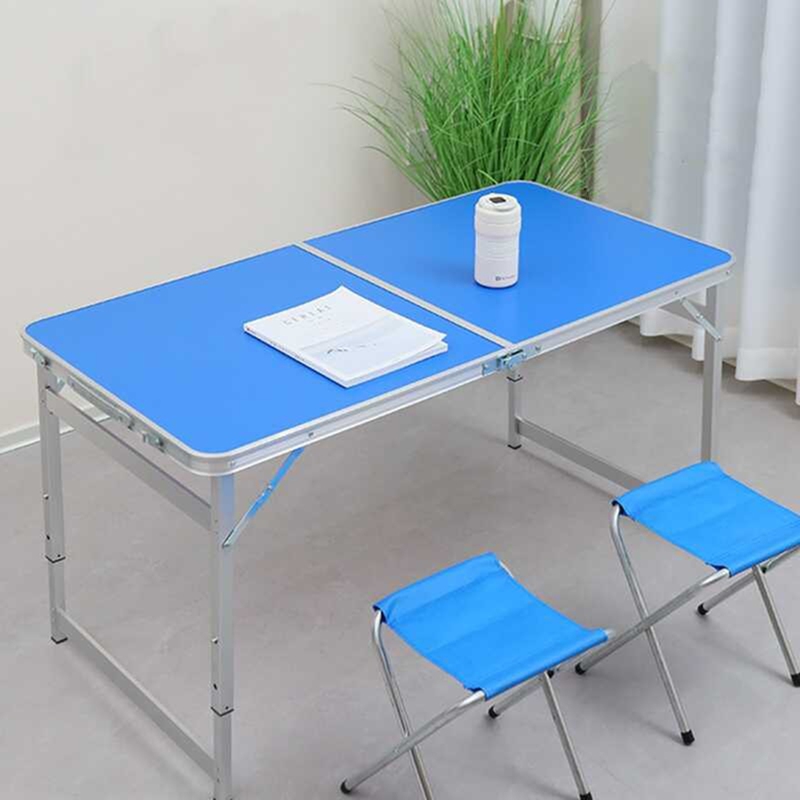 Outdoor Folding Tables and Chairs, Aluminum Alloy Portable Adjustable Tables, Camping Picnic Tables, Night Market Stall Tables, Medical Clinic Tables