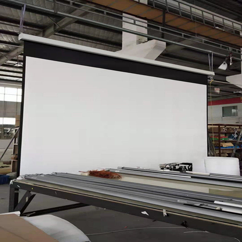 Set to make electric remote control curtain 200 inch 4:316: 9 projection curtain conference curtain large engineering projector curtain