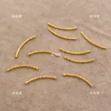 Медная изогнутая трубка, ручка ручной работы, браслет, аксессуар для волос, аксессуары, 2×30мм, со сквозным отверстием, «сделай сам»