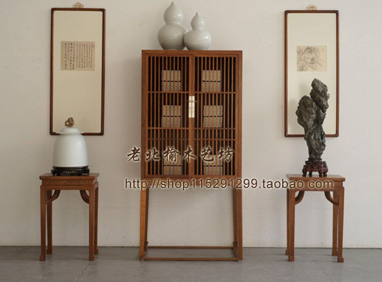 New Chinese style low cabinet bookcase storage cabinet corner cabinet bookcase classical furniture solid wood low cabinet club furniture bookcase sale