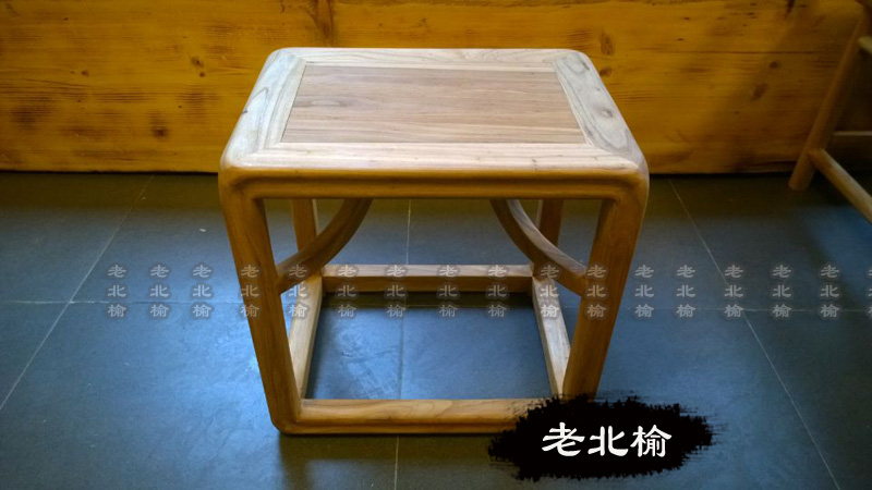 Zhen's construction workshop New Chinese free lacquer minimalist Bench Classical Solid Wood Zen of the Old Yelu Furniture Factory Direct Sale
