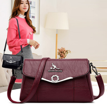 Mother leather small bag female middle-aged Fashion shoulder bag Travel Leisure shoulder bag cowhide womens bag tide