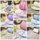 ລາຄາ 3 ແມັດ diy lace multi-color 6mm snow yarn fungus elastic lace edge pleated ruffle webbing accessories bjd doll