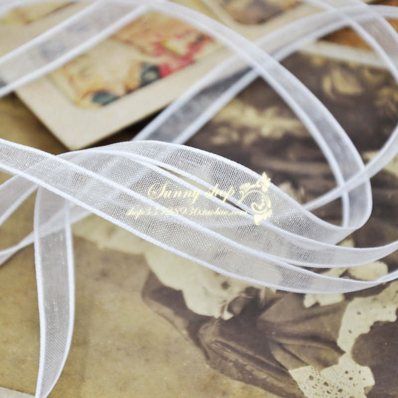 diy hand-made hand account bjd baby clothes children's clothing decoration 10mm wide snow gauze belt 1 yuan 2 meters