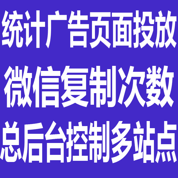 Advertising Page Placement Statistics WeChat Replication Times System Latest Upgrade Total Background Control Statistics Multi-site