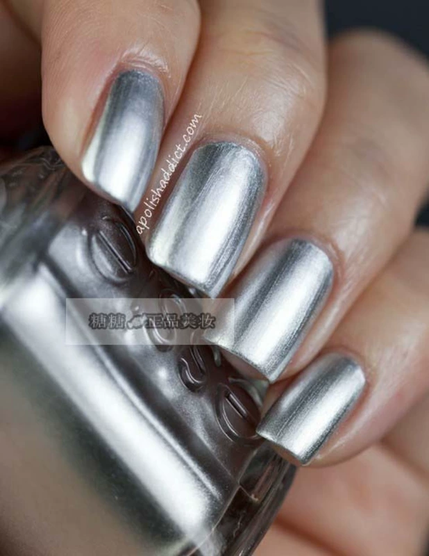 Hoa Kỳ ESSIE Nail Ba Lan 3008 Mirror Limited Kim loại kết cấu bạc Không có chỗ như Chrome - Sơn móng tay / Móng tay và móng chân
