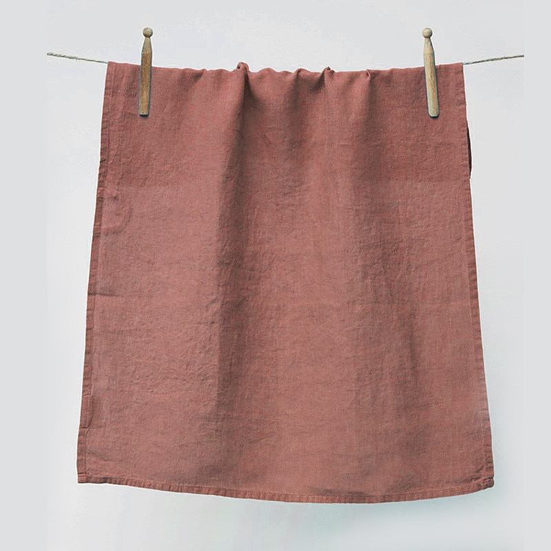 Pure Linen Hemp Kitchen Rag Water Absorption Strong with Water Intensity Improving Kitchen Towels 55 * 75cm One dress