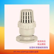 PPH flange plastic bottom valve anti-corrosion acid and alkali resistant bottom valve water pump bottom valve PE shower head check valve self-priming water pump