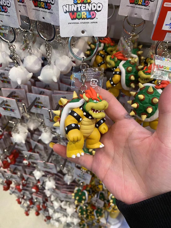 Shanghai In-Stock Japan Usj Osaka Universal Studios Cool Overlord Mario Peach Princess Keychain Pendant