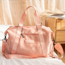 Short-distance large-capacity Womens portable dry and wet separation travel bag travel luggage case trolley bag case waterproof nylon bag