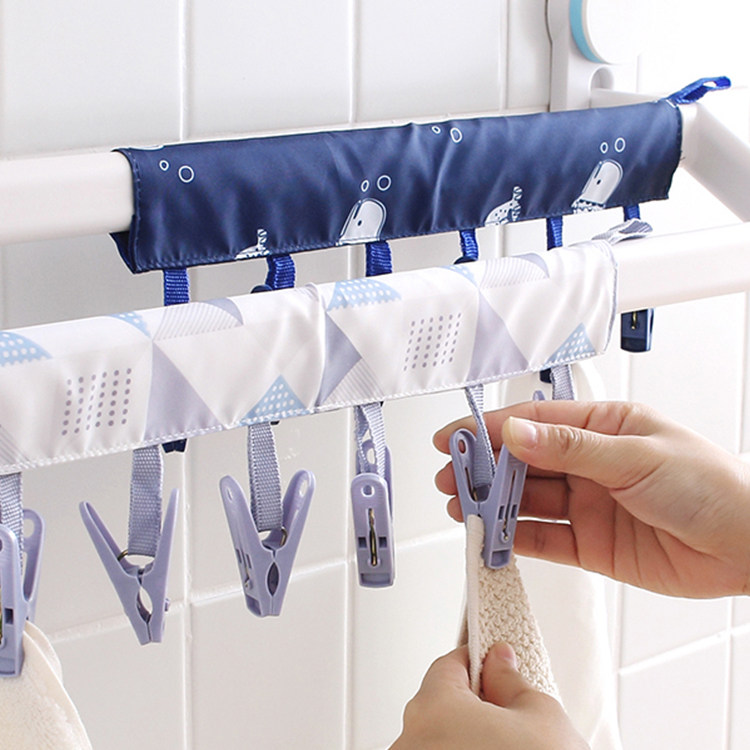 Travel Theyware Supplies Portable washing suit Clothesline Clothes Clips Creative Fabric Clothes Hanger Folding Hanger Towel Clips